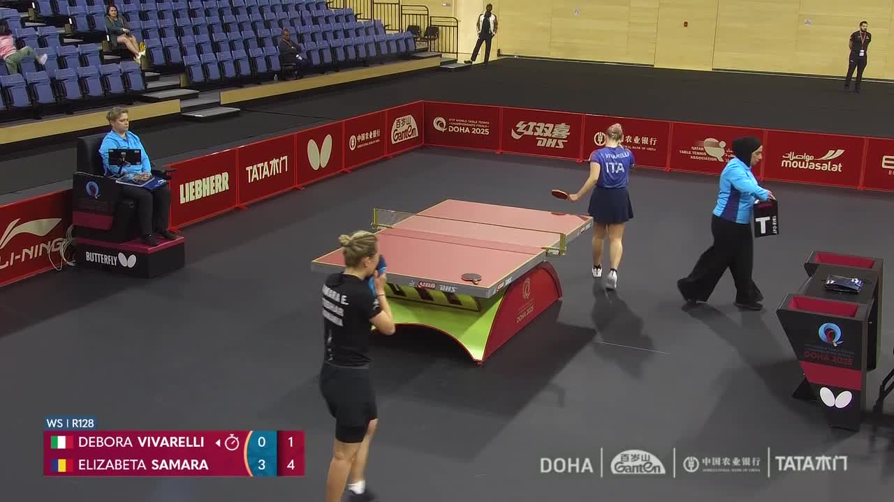 Campionatele Mondiale de Tenis de masă | Doha 2025: Debora Vivarelli vs. Elizabeta Samara