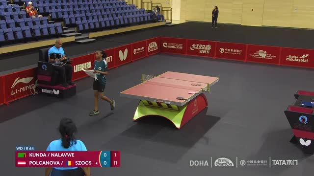 Campionatele Mondiale de Tenis de masă | Doha 2025: Kunda/Nalavwe vs. Polcanova/Szocs