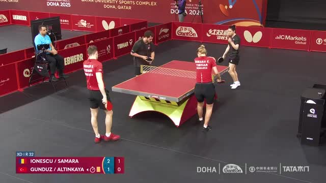 Campionatele Mondiale de Tenis de masă | Doha 2025: Ionescu/Samara vs. Gunduz/Altinkaya