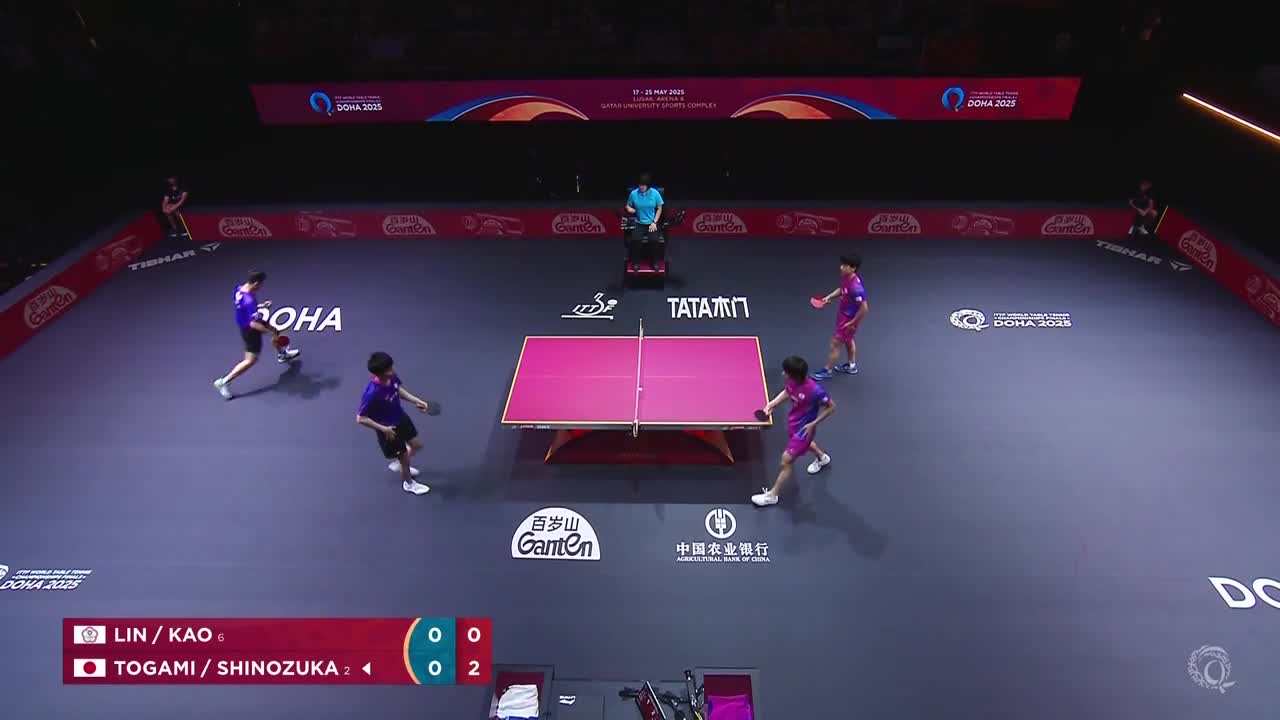 Campionatele Mondiale de Tenis de masă | Doha 2025: Lin/Kao vs. Togami/Shinozuka