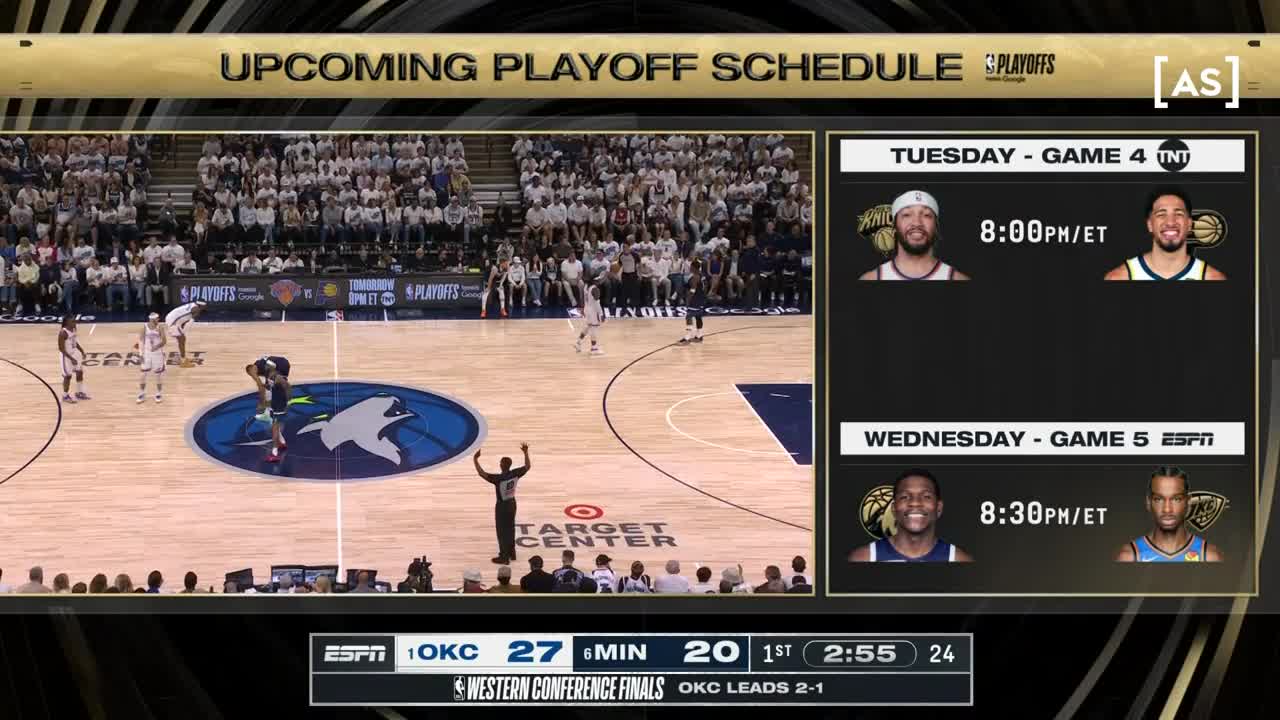 NBA playoffs | Oklahoma City Thunder - Minnesota Timberwolves