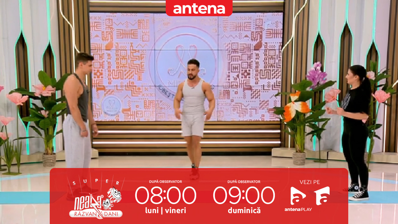 Super Neatza, 20 iunie 2025. Cuplul Maria și Cristian de la Mireasa, antrenament pentru o formă fizică perfectă în ziua nunții!