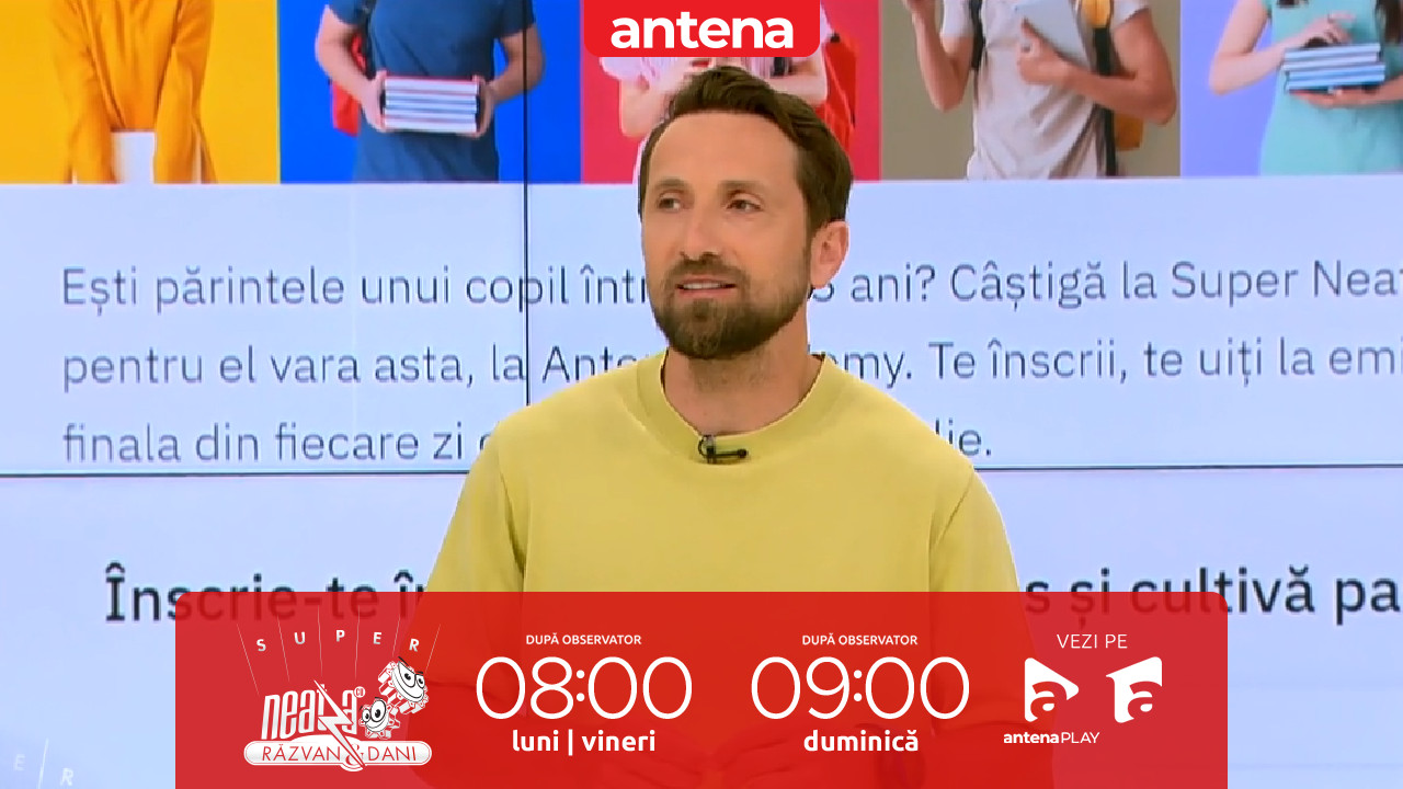 Super Neatza, 26 iunie 2025. C&acirc;știgă o tabără educativă la Antena Academy! Cum s-a descurcat Elena Dumitru