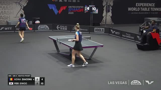 Tenis de masă | WTT United States Smash 2025: Alina Diaconu vs. Yoo Siwoo