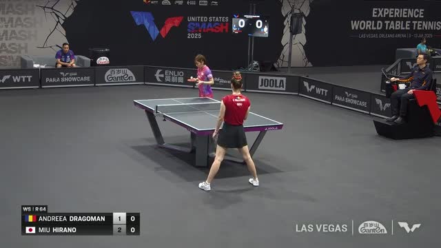 Tenis de masă | WTT United States Smash 2025: Andreea Dragoman vs. Miu Hirano