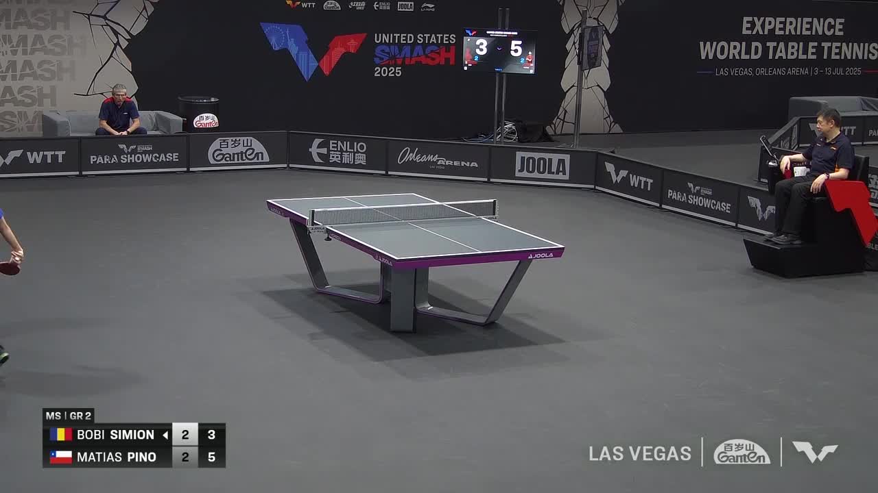 Tenis de masă | WTT United States Smash 2025: Bobi Simion vs. Matias Pino