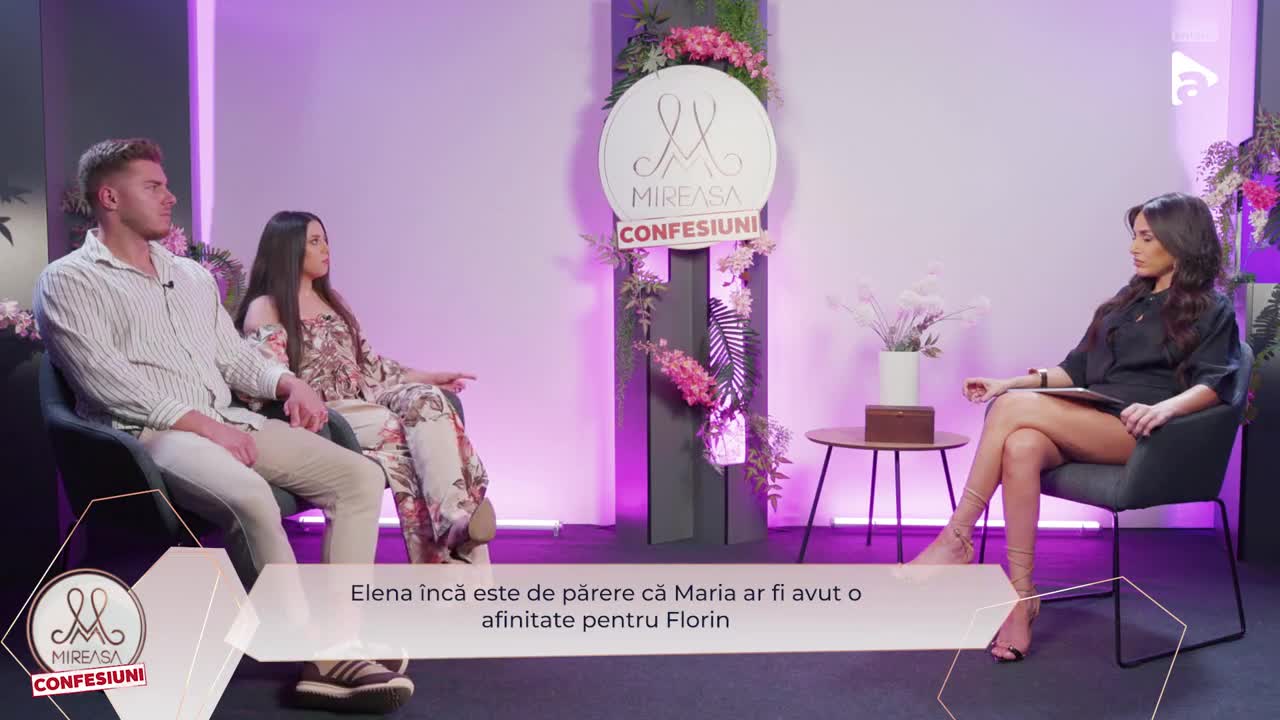 Mireasa: Confesiuni sezonul 7, 23 iulie 2025. Florin și Elena spun că amiciția lor cu Maria și Cristian „s-a degradat în timp”