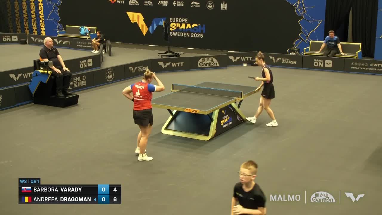 Tenis de masă | WTT Europe Smash - Sweden 2025: Barbora Varady vs Andreea Dragoman