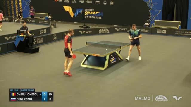 Tenis de masă | WTT Europe Smash - Sweden 2025: Ovidiu Ionescu vs Dani Kozul