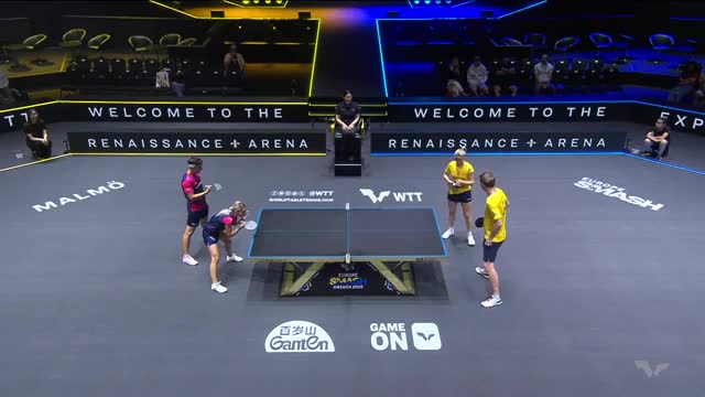 Tenis de masă | WTT Europe Smash - Sweden 2025: Ranefur Elias/Bergand Philippa vs Szocs Bernadette/Ionescu Eduard
