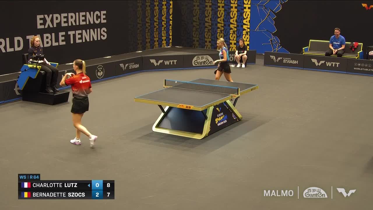 Tenis de masă | WTT Europe Smash - Sweden 2025: Charlotte Lutz vs Bernadette Szocs
