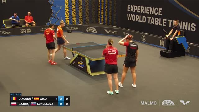 Tenis de masă | WTT Europe Smash - Sweden 2025: Diaconu/Xiao vs. Bajor/Kukulkova