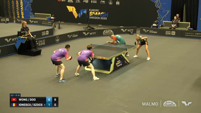 Tenis de masă | WTT Europe Smash - Sweden 2025: Ionescu/Szocs vs. Wong/Doo