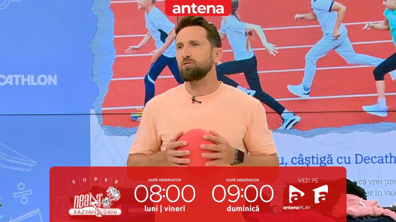 Super Neatza, 5 septembrie 2025. Concurs cu vouchere Decathlon! Ioan Lucian Vieru, concurentul zilei