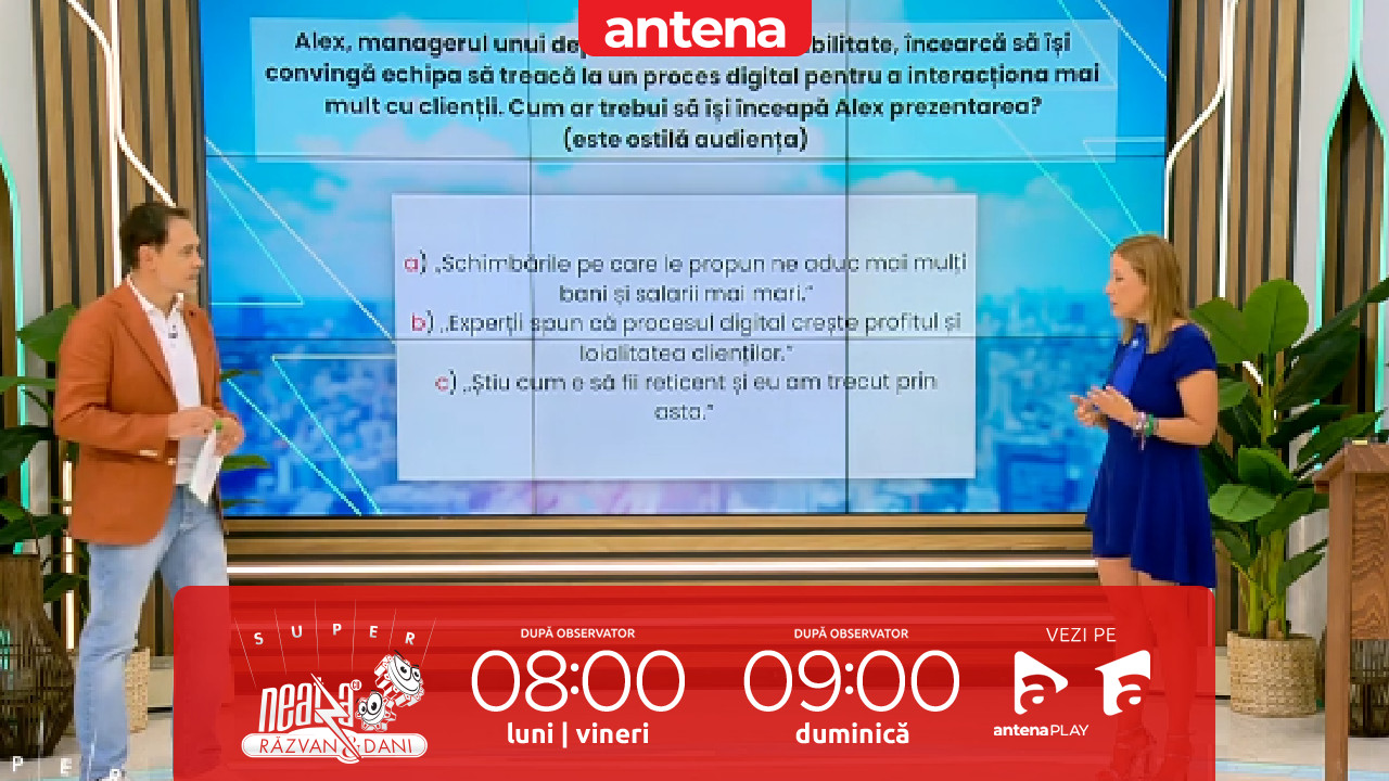 Super Neatza, 11 septembrie 2025. Cum ne vindem mai bine ideile la birou