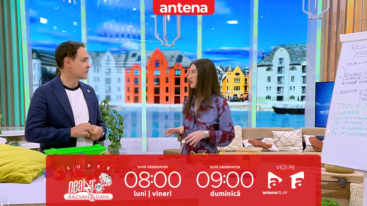 Super Neatza, 12 septembrie 2025. Rolul jocului şi al jucăriilor &icirc;n dezvoltarea copiilor