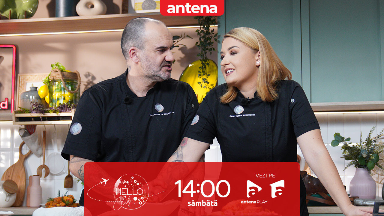 Hello Chef sezonul 10, 13 septembrie 2025. Chef Samuel și Roxana Blenche, o nouă provocare în bucătărie! Ce rețete au de gătit pentru Dani Oțil
