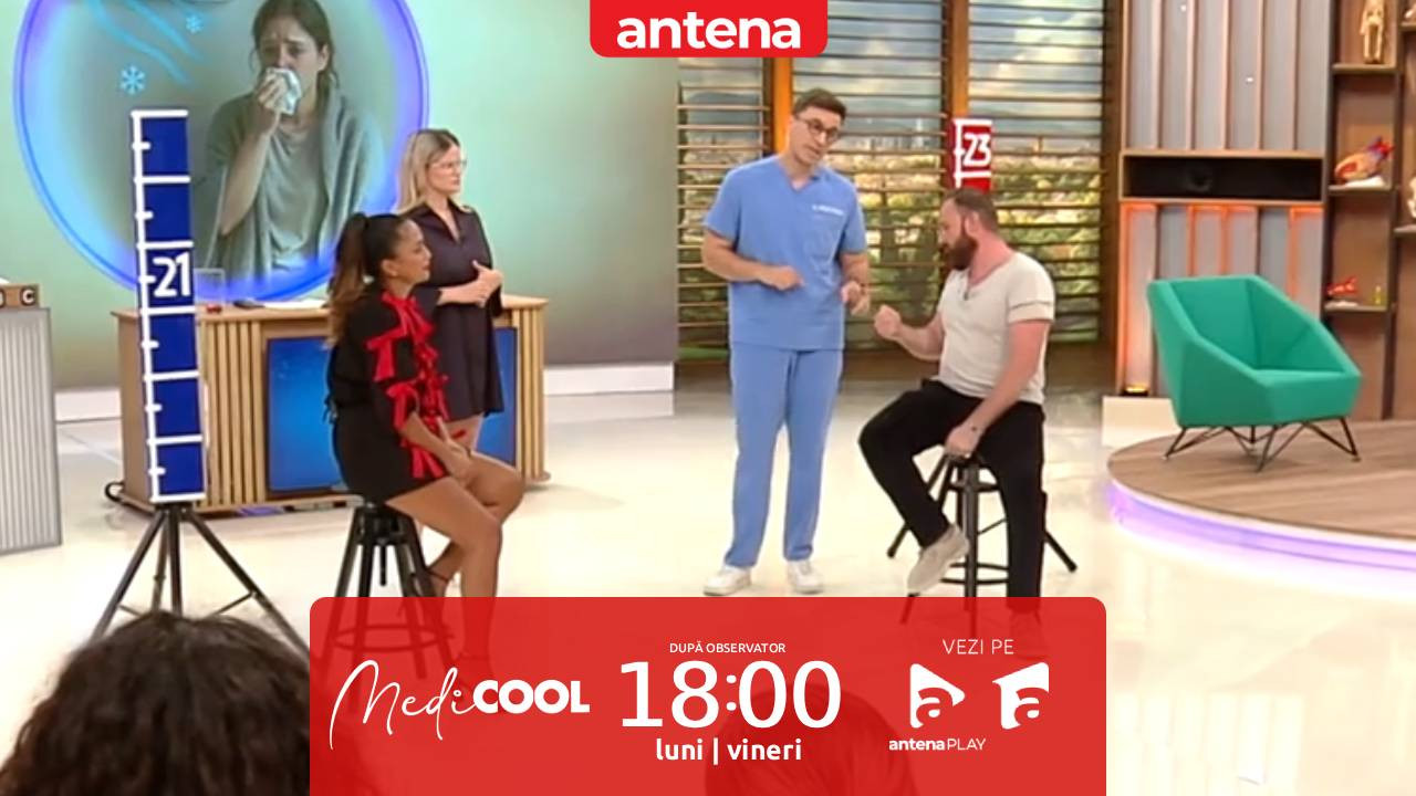 Medicool sezonul 9, 18 septembrie 2025. Bella Santiago și Nicu Grigore, lupta pe telecomanda aerului condiționat! Riscurile supraexpunerii la aerul rece