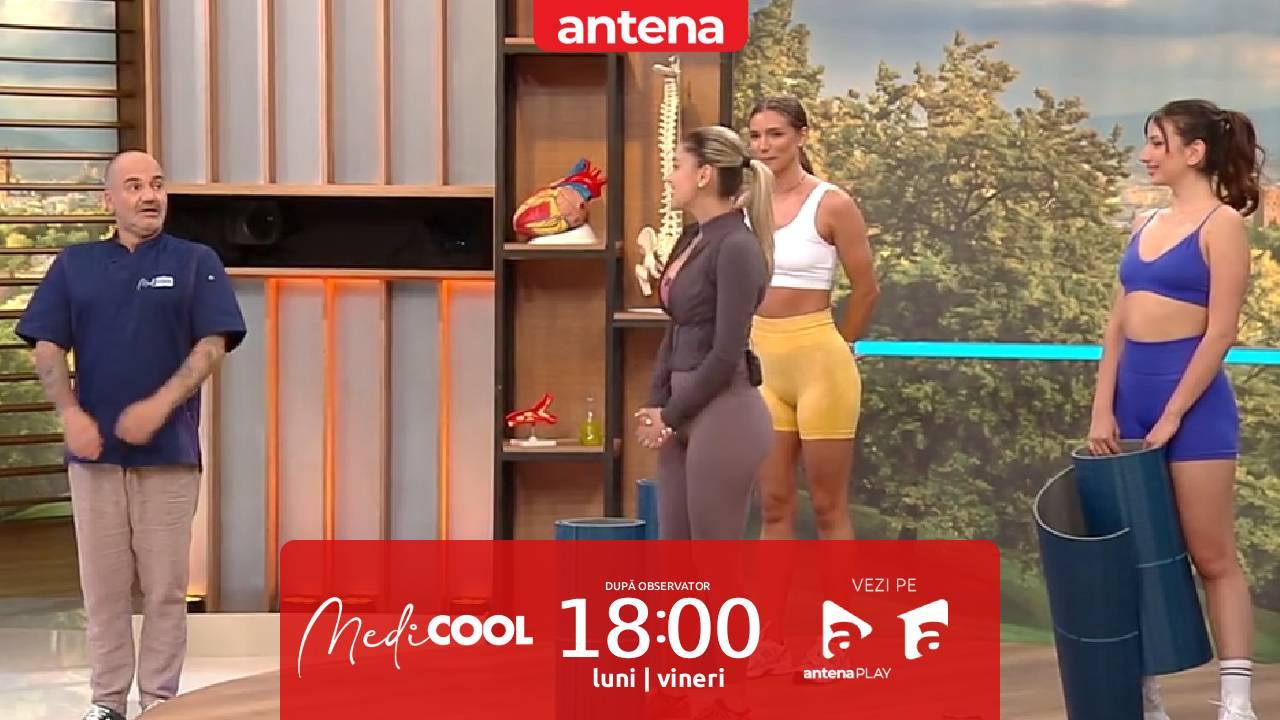 Medicool sezonul 9, 18 septembrie 2025. Fitness și energie pozitivă: exerciții care îți schimbă ziua