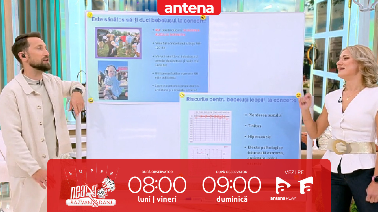 Super Neatza, 24 septembrie 2025. C&acirc;t este de sigur să mergem cu copilul la concerte