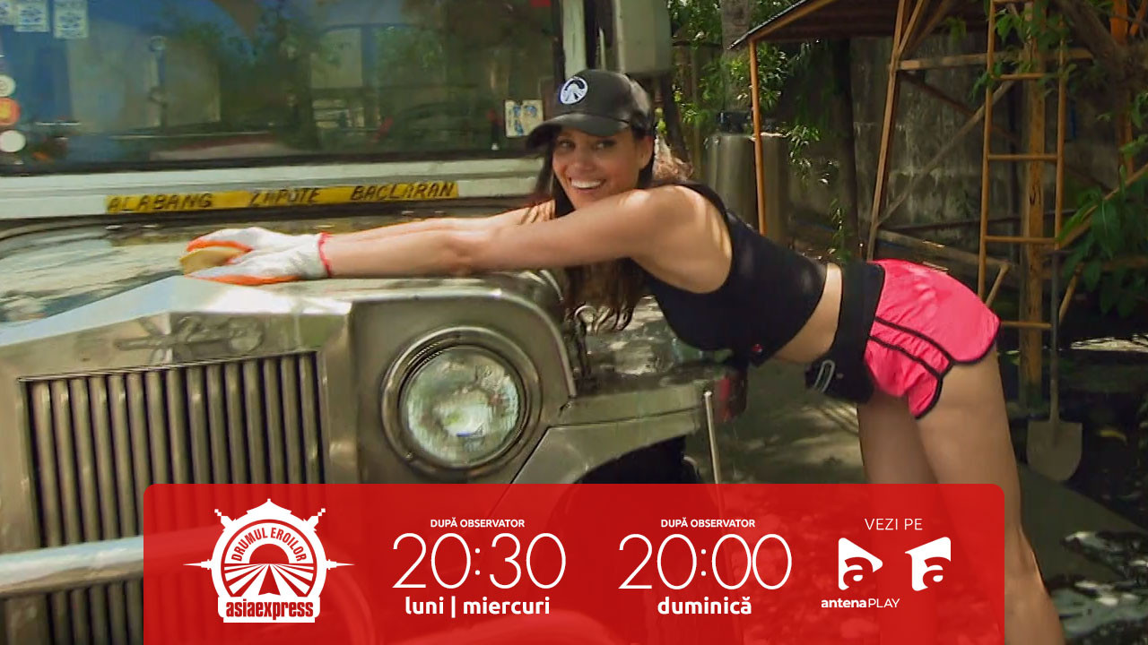 Asia Express, 24 septembrie 2025. De la karaoke, la muncă fizică. Alina Pușcău a făcut spectacol în timp ce spăla o mașină!
