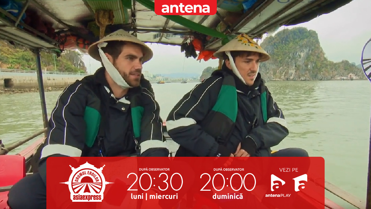 Asia Express, 28 septembrie 2025. Concurenții transportă apă și alimente pe o barcă