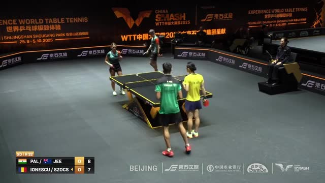 Tenis de masă | WTT China Smash 2025: Pal/Jee vs. Ionescu/Szocs