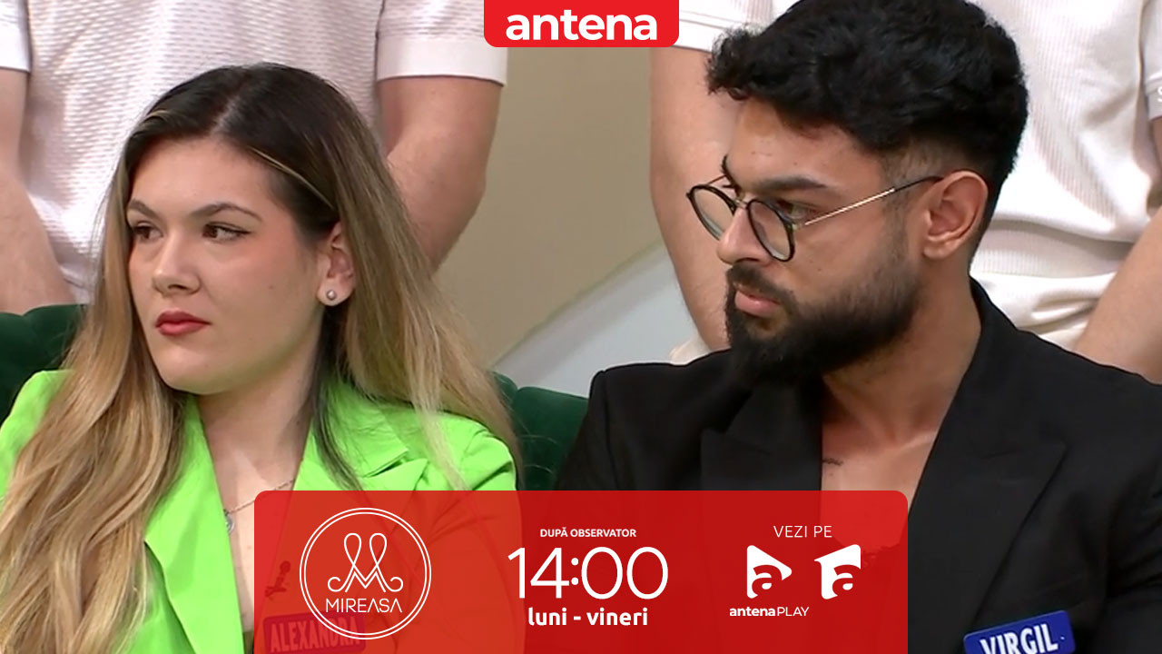 Mireasa sezonul 12, 29 septembrie 2025. Care sunt fricile lui Virgil &icirc;n legătură cu Alexandra