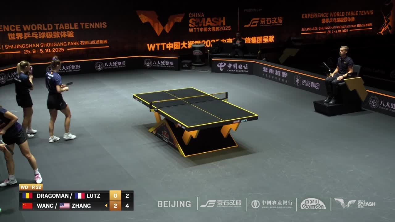 Tenis de masă | WTT China Smash 2025: Andreea Drăgan/Lutz vs. Wang/Shang