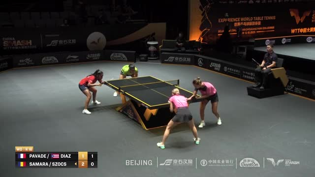 Tenis de masă | WTT China Smash 2025: Pavde/Diaz vs. Elizabeta Samara/Bernadette Szocs