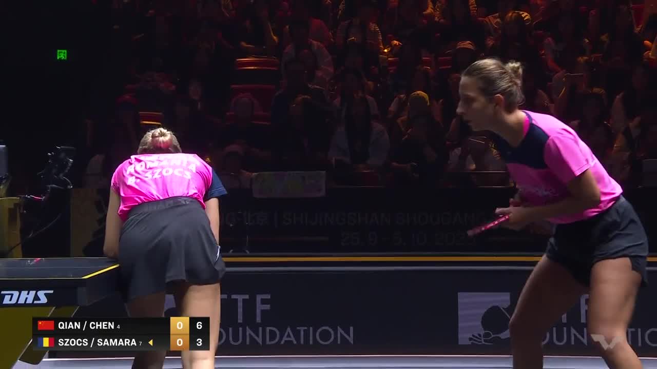 Tenis de masă | WTT China Smash 2025: Qian/Chen vs. Bernadette Szocs / Elizabeta Samara