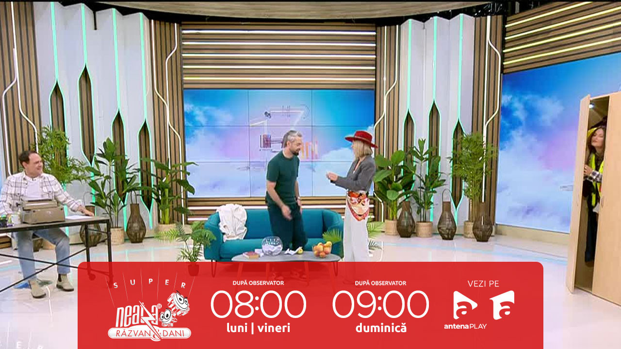 Super Neatza, 3 octombrie 2025. Amanta din dulap! Raluka și Ana Baniciu, moment amuzant de improvizație