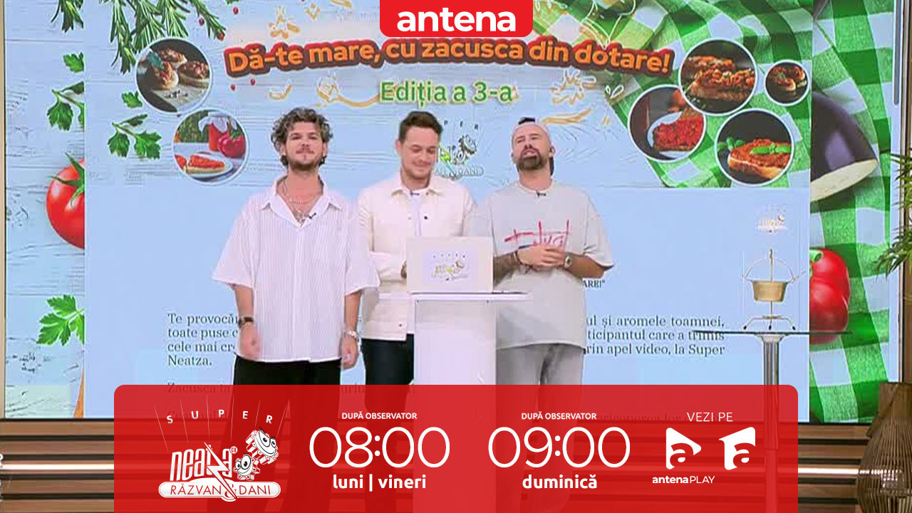 Super Neatza, 9 octombrie 2025. Concursul &rdquo;Dă-te mare, cu zacusca din dotare!&rdquo;. Cum s-a descurcat Mihaela