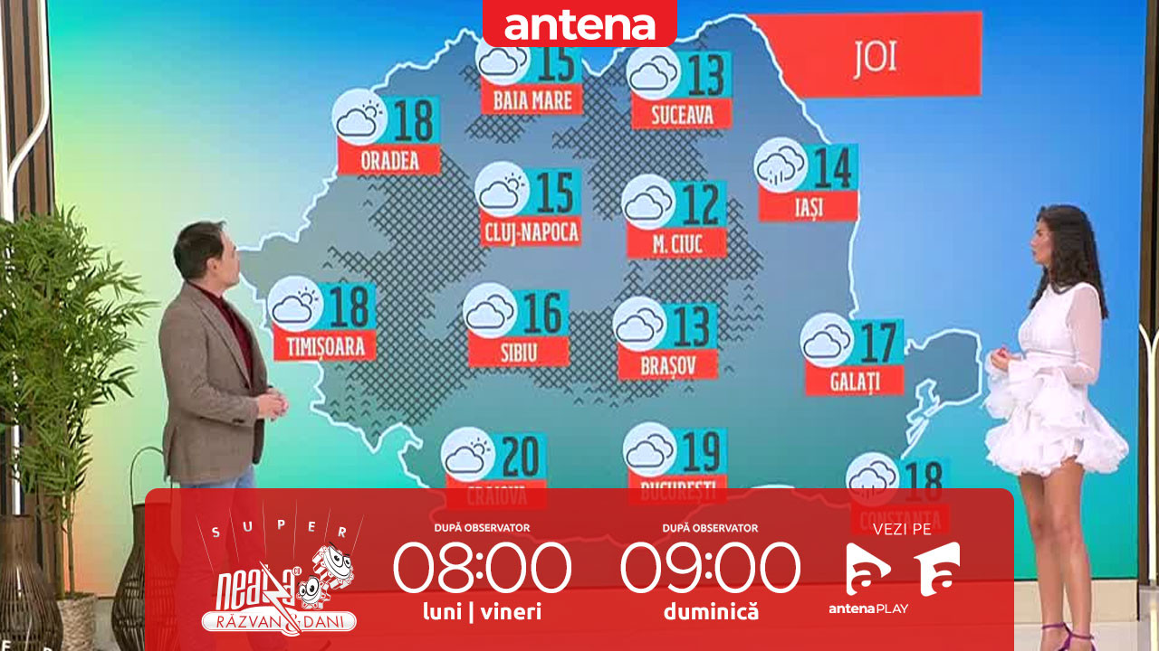 Super Neatza, 9 octombrie 2025. Prognoza meteo cu Ramona Olaru: Vremea se &icirc;ncălzeşte uşor &icirc;n toată țara