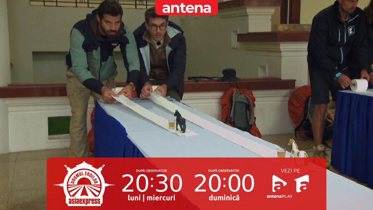 Asia Express, 13 octombrie 2025. Un joculeț care a testat răbdarea concurenților a stabilit ordinea plecării în cursă: Calul meu cred că era beat!