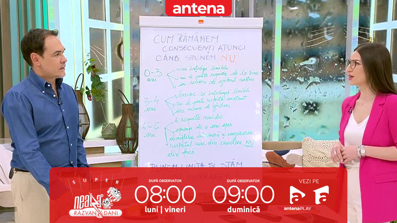 Super Neatza, 15 octombrie 2025. Cum rămânem consecvenţi atunci când spunem ”Nu!" celor mici