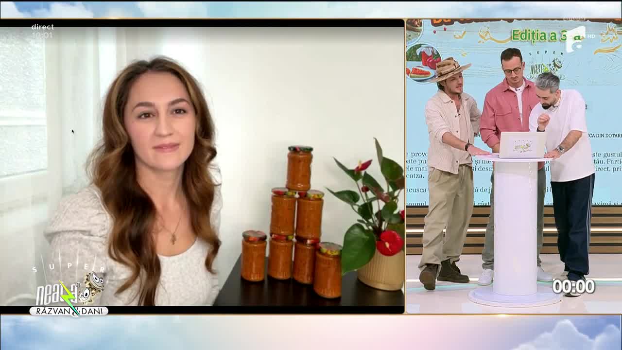 Super Neatza, 17 octombrie 2025. Concursul &rdquo;Dă-te mare, cu zacusca din dotare!&rdquo;. Cum s-a descurcat Adela Alexandra Bulboacă