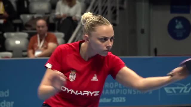 Campionatul European de tenis de masă pe echipe | Zadar 2025: Bernadete Szocs vs. Sabina Surjan