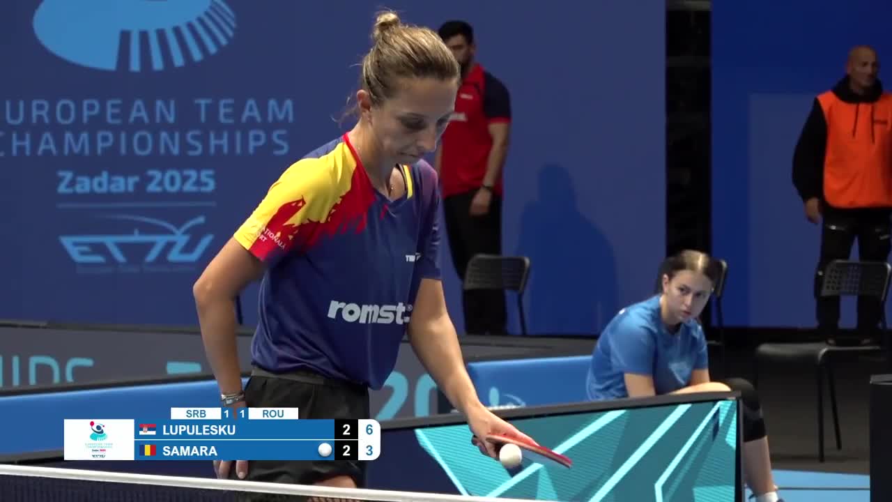 Campionatul European de tenis de masă pe echipe | Zadar 2025: Izabela Lupulesku vs. Eliza Samara