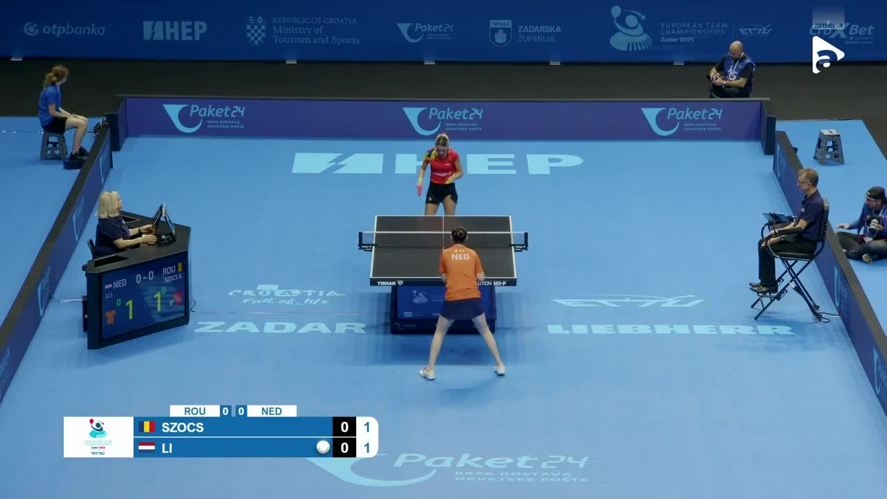 Campionatul European de tenis de masă pe echipe | Zadar 2025: Bernadete Szocs vs. Jie Li
