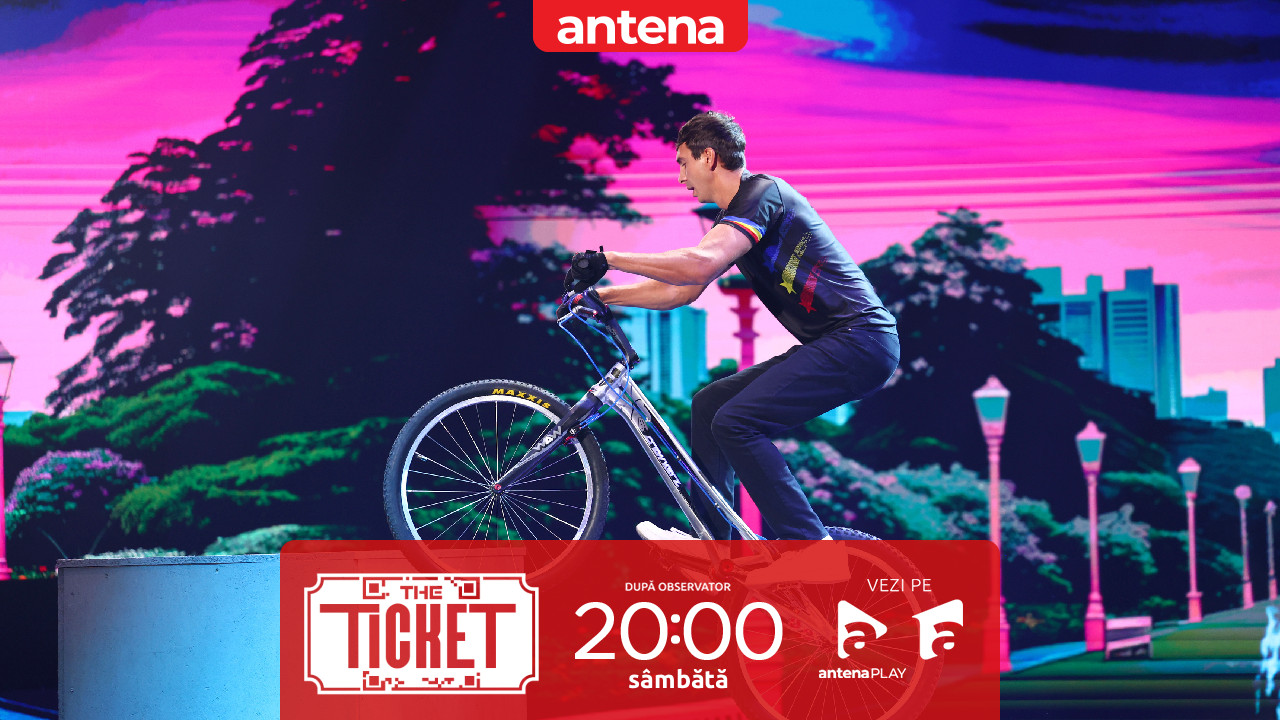 The Ticket, Sezonul 1, 18 octombrie 2025. Iulian Zaharie a uimit cu numărul său de parkour pe bicicleta