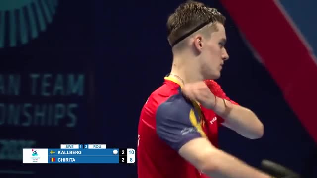 Campionatul European de tenis de masă pe echipe | Zadar 2025: Anton Kallberg vs. Iulian Chiriță