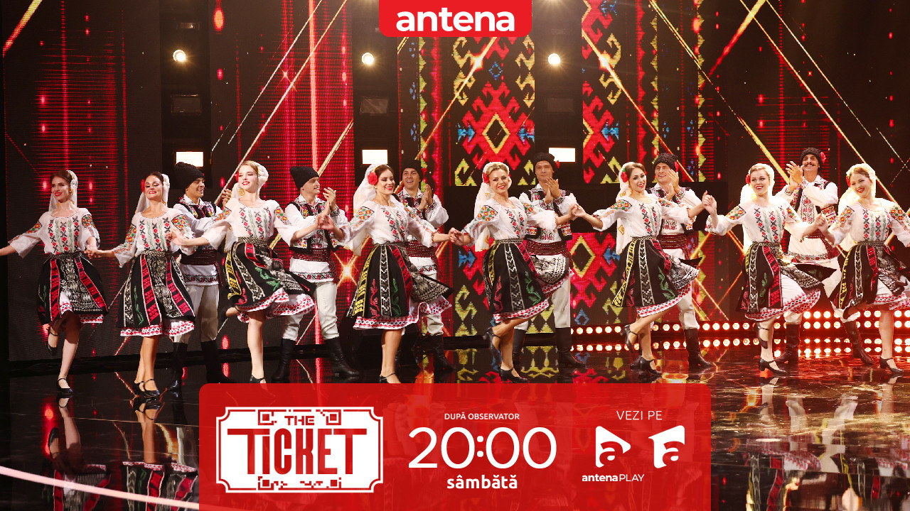 The Ticket, Sezonul 1, 18 octombrie 2025. Ansamblul Academic Joc a încins scena cu dansul pe ritmuri de muzică populară