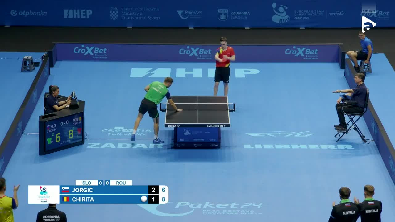 Campionatul European de tenis de masă pe echipe | Zadar 2025: Darko Jorgic vs. Iulian Chiriță