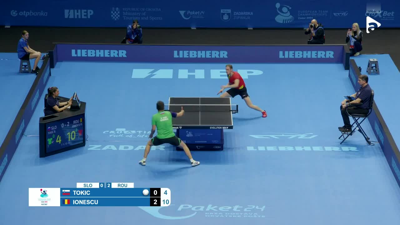 Campionatul European de tenis de masă pe echipe | Zadar 2025: Bojan Tokic vs. Ovidiu Ionescu