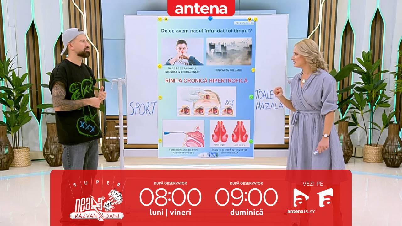 Super Neatza, 22 octombrie 2025. De ce apare senzația permanentă de nas înfundat