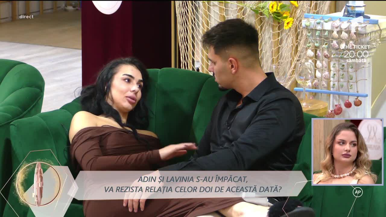 Mireasa sezonul 12, 23 octombrie 2025. Adin și Lavinia, din nou împreună! Ce i-a mărturisit tânărul despre sentimentele care l-au încercat după despărțire