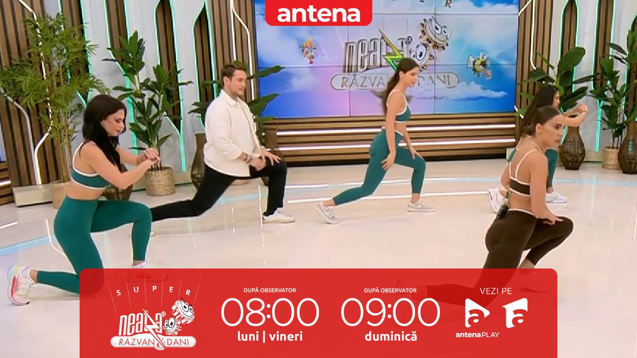 Super Neatza, 24 octombrie 2025. Antrenament pentru coapse și fesieri! Tonifiază-ți corpul acasă