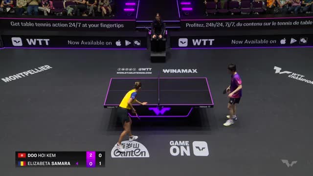 Tenis de masă | WTT Champions Montpellier 2025: Elizabeta Samara vs. Doo Hoi Kem