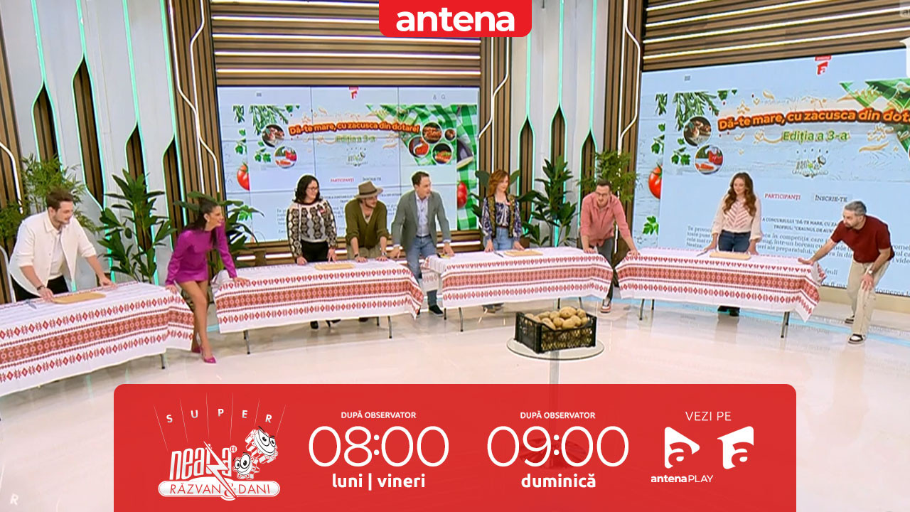 Super Neatza, 31 octombrie 2025. Proba cartofului. Finala concursului &rdquo;Dă-te mare, cu zacusca din dotare!&rdquo;